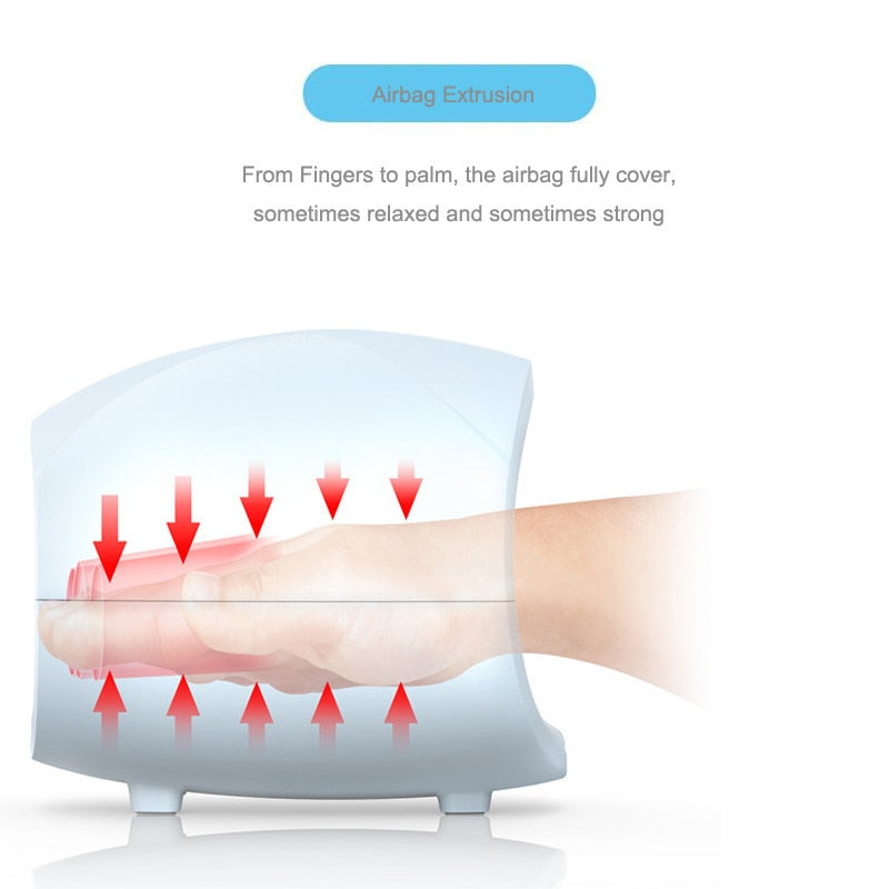 Dispositivo masajeador de mano eléctrico para mujer, masaje inalámbrico con punto de acupuntura para dedo de Palma, presión de aire y compresión de calor, belleza