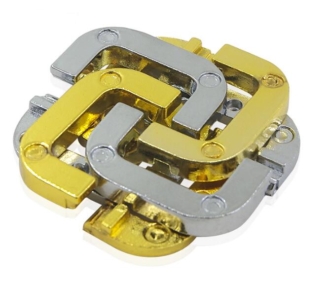 Desk Novelty IQ Metal Brain Teaser Puzzle Game for Adults Children