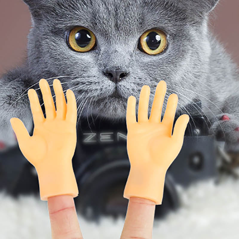 Juguetes novedosos para niños y adultos, minimanos divertidas, juguetes creativos para dedos, mano pequeña suave, juguete para mascotas, regalo de Halloween