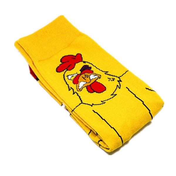 Simpsons Cartoon Anime Funny Socks Men Hip Hop Print Novelty Crazy Sokken Hip Hop Unisex Comfortable Skateboard Happy Meias
