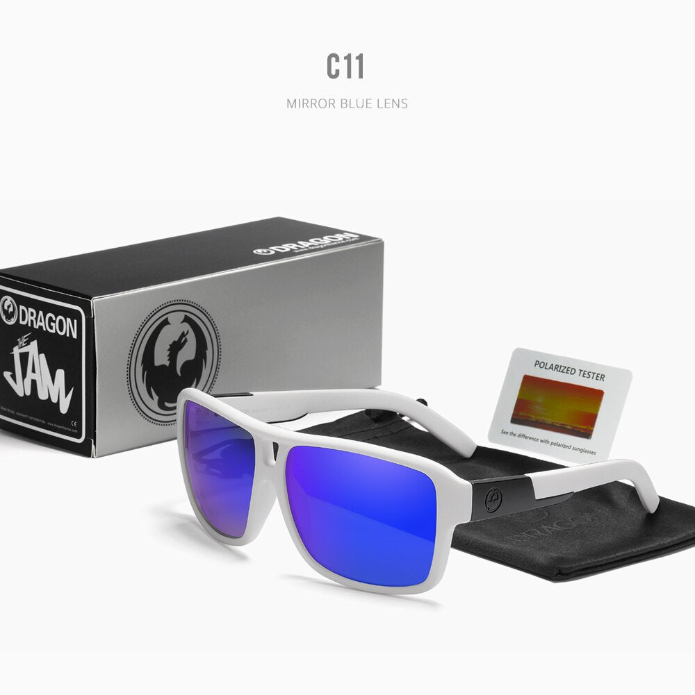 Gafas de sol polarizadas para hombre y mujer, diseño cuadrado Jam, gafas de sol deportivas negras para hombre, gafas de sol polarizadas para hombre