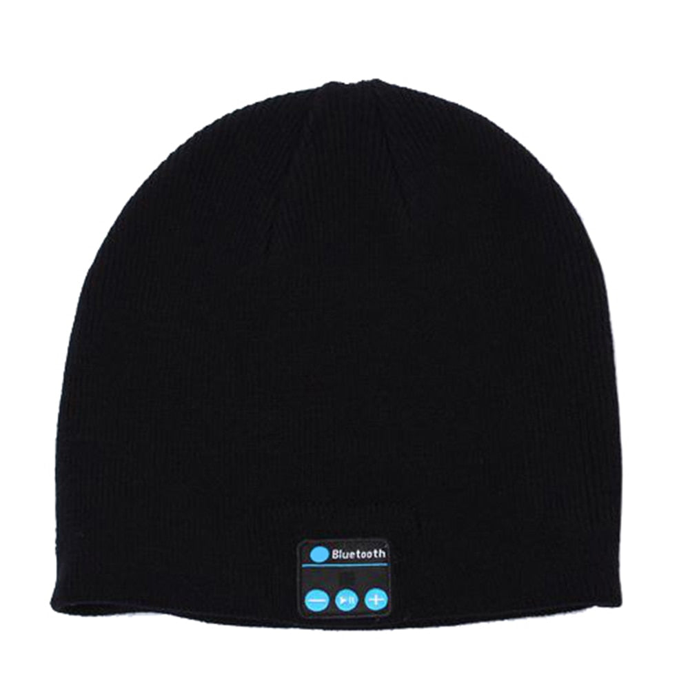 Winter Bluetooth-compatible USB Rechargeable Music Headset Warm Knitting Beanie Hat Cap