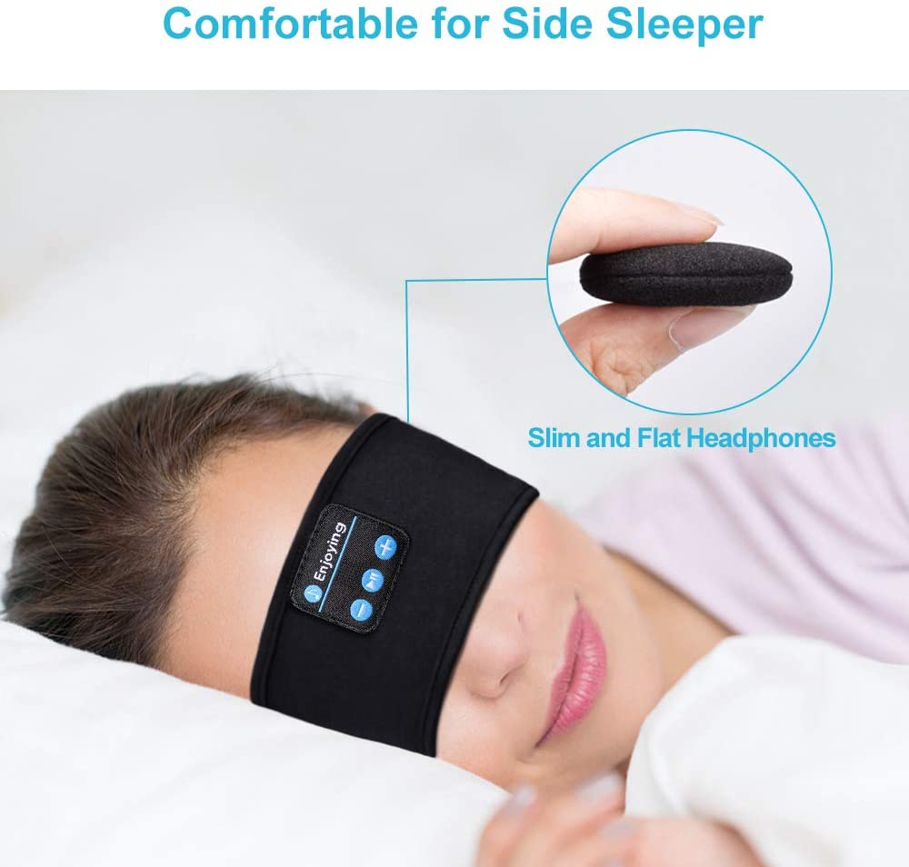 Bluetooth Headphone Wireless Headband scarf Sports Headsets Yoga Hands-Free Earphone Soft Warm Hat Smart Cap with Microphone