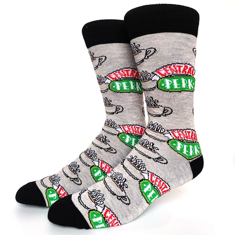 Simpsons Cartoon Anime Funny Socks Men Hip Hop Print Novelty Crazy Sokken Hip Hop Unisex Comfortable Skateboard Happy Meias