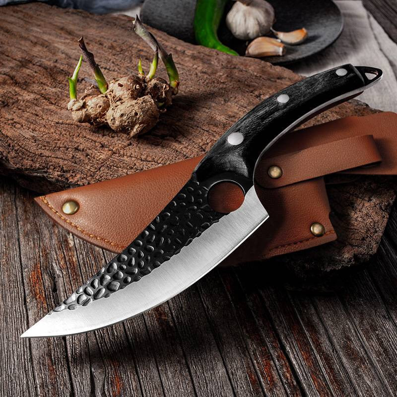 Stainless Steel Kitchen Boning Knife Fishing Knife Meat Cleaver Handmade Forged Chef Outdoor Cooking Cutter Butcher Knife Tool