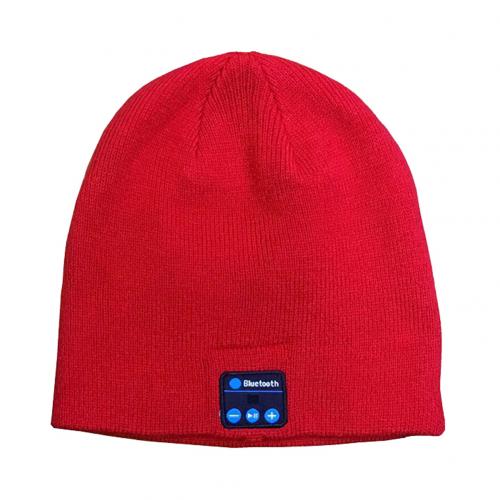 Winter Bluetooth-compatible USB Rechargeable Music Headset Warm Knitting Beanie Hat Cap