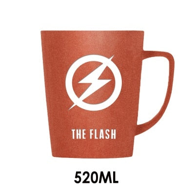 350ML/520ML Super Hero Avenger Infinity Mugs With Cover and Spoon Pure Color Mugs Cup Kitchen Tool Gift