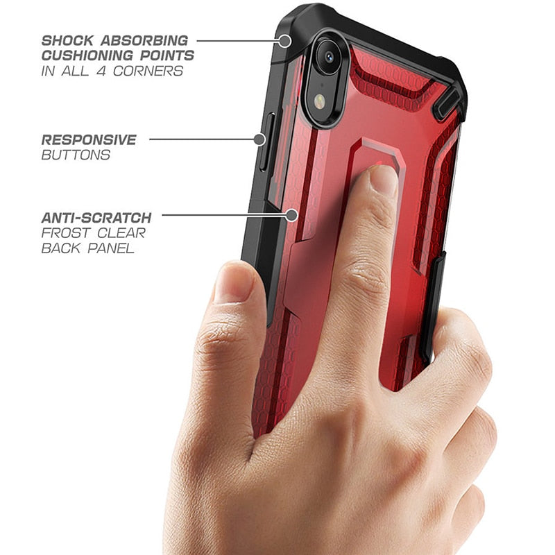 SUPCASE For iphone XR Case UB Series Premium Hybrid Protective TPU Bumper + PC Clear Back Phone Cover For iphone Xr 6.1 inch