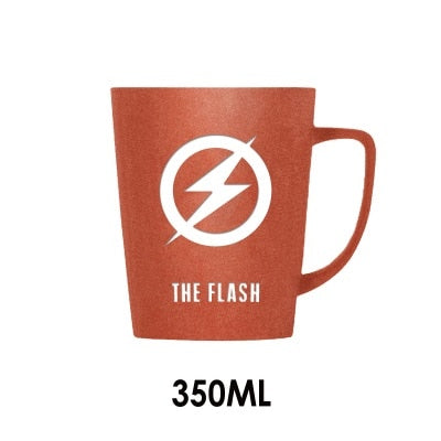 350ML/520ML Super Hero Avenger Infinity Mugs With Cover and Spoon Pure Color Mugs Cup Kitchen Tool Gift