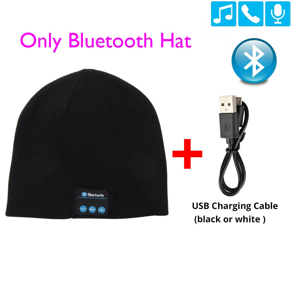Bluetooth Headphone Winter Hat Warm Beanie Music Cap With Gloves Wireless Bluetooth Earphone Speaker With Mic Sport Hat Headset