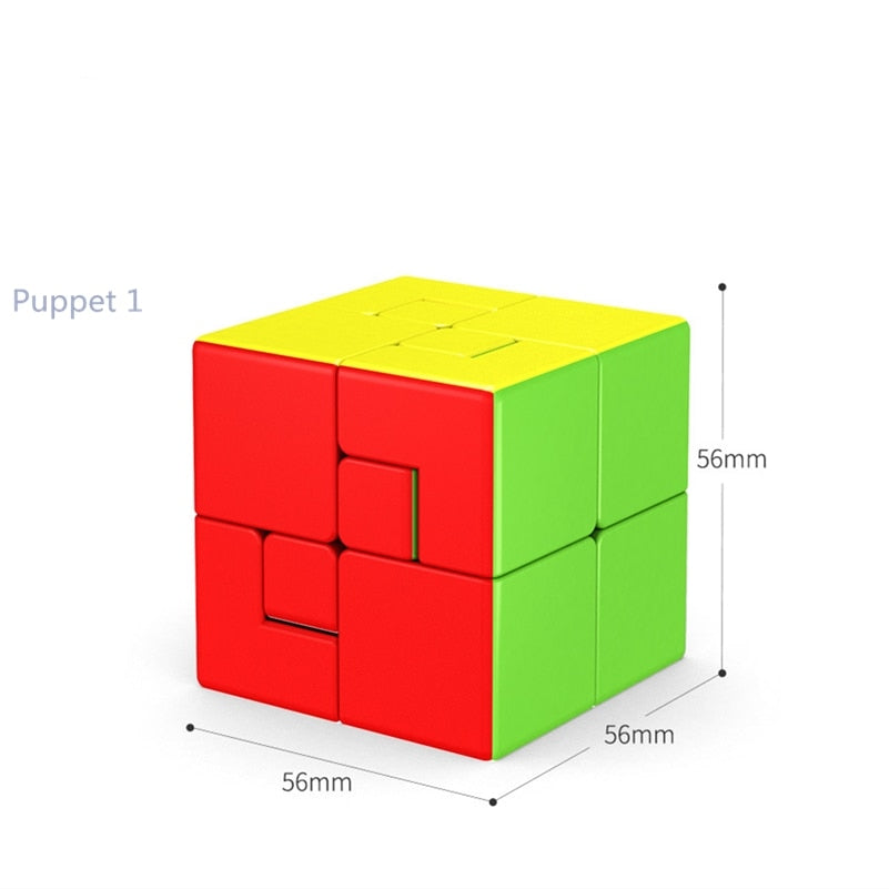 Cubo mágico MoYu, novedad, cubo de marionetas vinculantes, cubo de juego 3x3x3, cubo mágico profesional #1 #2, marioneta asimétrica, cubos de rompecabezas Moyu, Juguetes