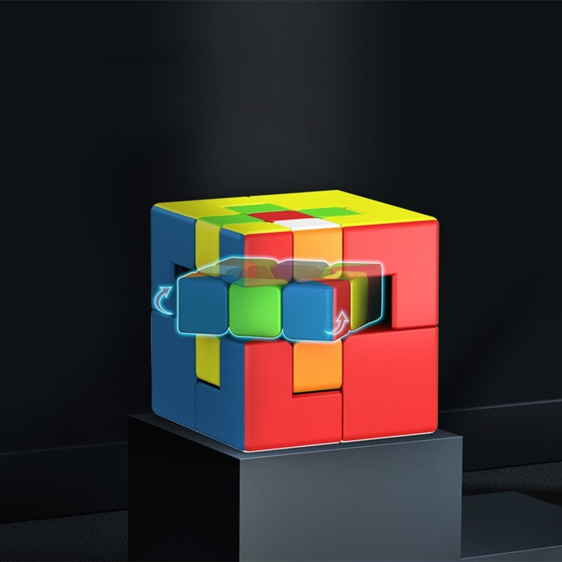 Cubo mágico MoYu, novedad, cubo de marionetas vinculantes, cubo de juego 3x3x3, cubo mágico profesional #1 #2, marioneta asimétrica, cubos de rompecabezas Moyu, Juguetes