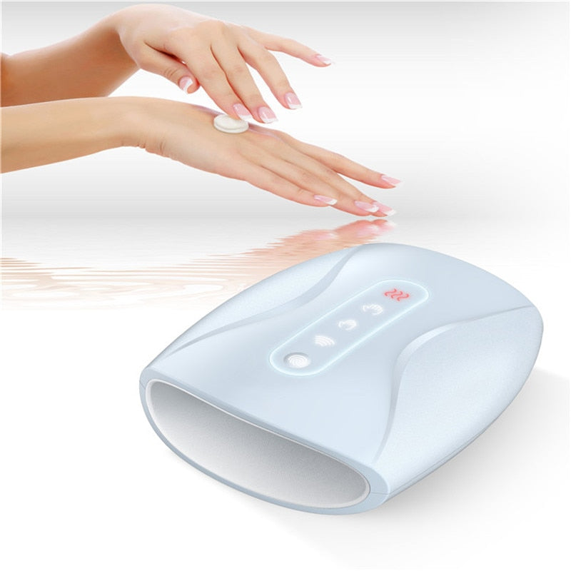 Dispositivo masajeador de mano eléctrico para mujer, masaje inalámbrico con punto de acupuntura para dedo de Palma, presión de aire y compresión de calor, belleza
