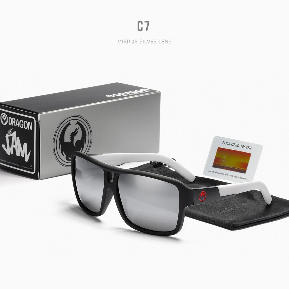 Gafas de sol polarizadas para hombre y mujer, diseño cuadrado Jam, gafas de sol deportivas negras para hombre, gafas de sol polarizadas para hombre