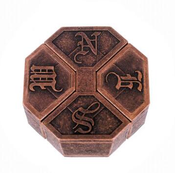 Desk Novelty IQ Metal Brain Teaser Puzzle Game for Adults Children