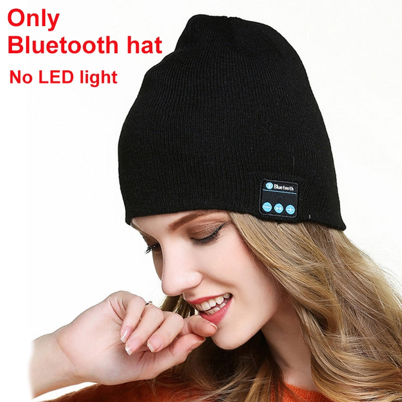 2in1 Winter Bluetooth 5.0 Headset Headband Warm Music Hat with Soft Scarf Microphone for Handsfree Call Outdoor Sport Cap Gifts