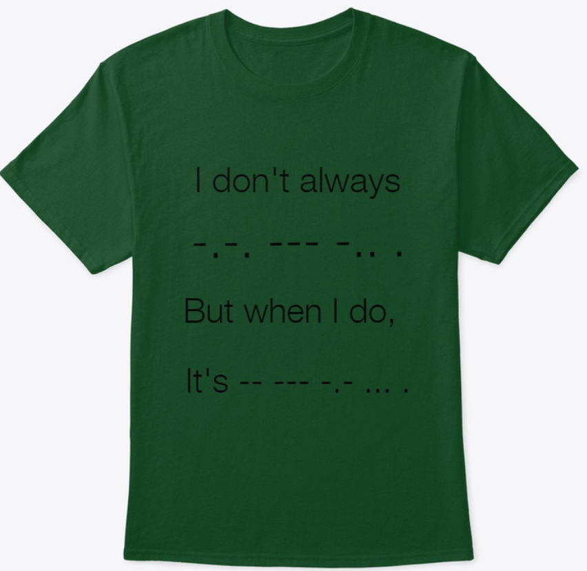 Morse Code Tshirt