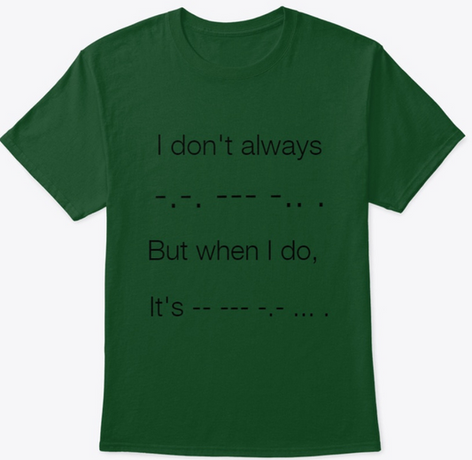 Morse Code Tshirt