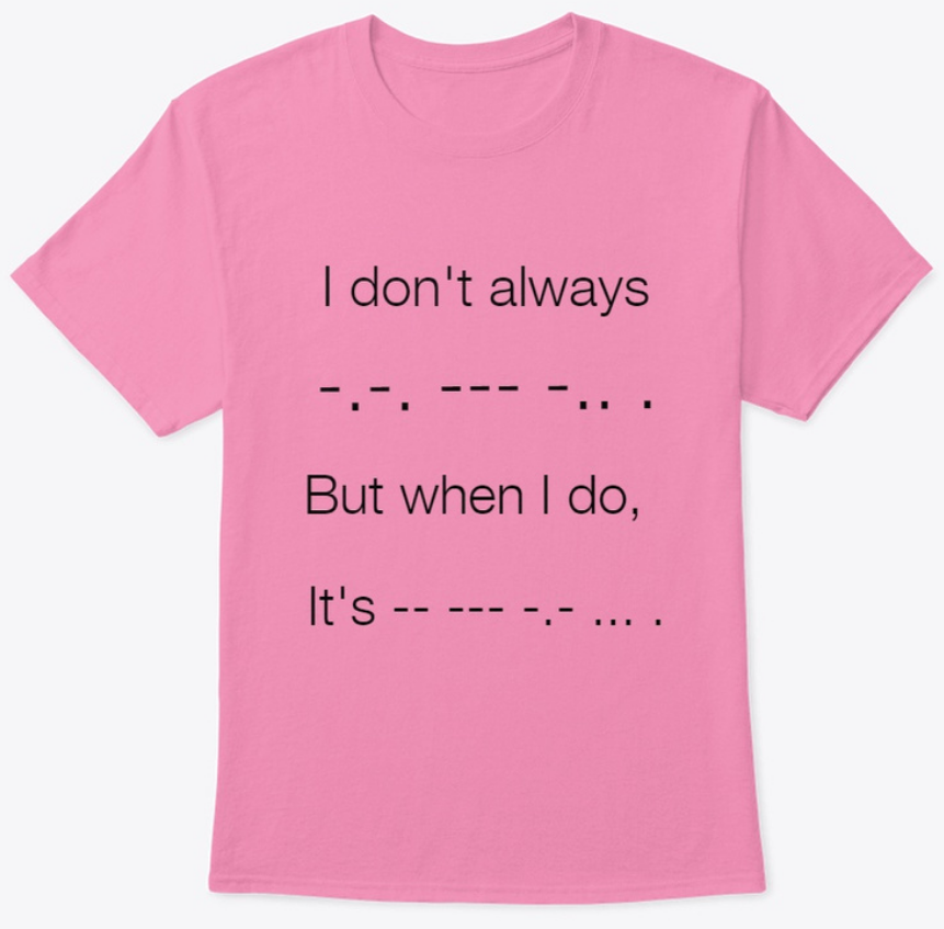 Morse Code Tshirt
