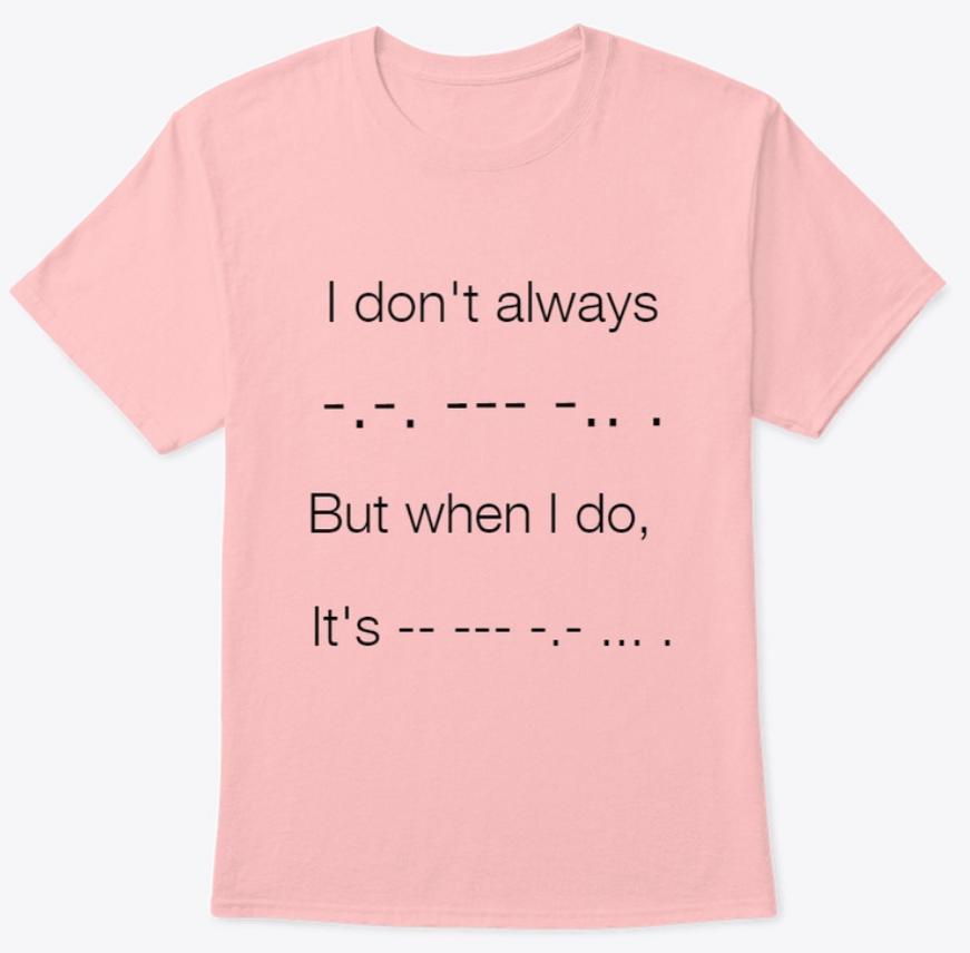 Morse Code Tshirt