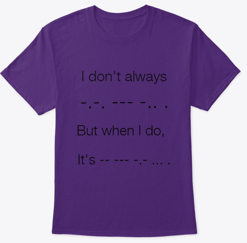 Morse Code Tshirt