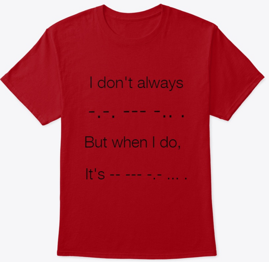 Morse Code Tshirt