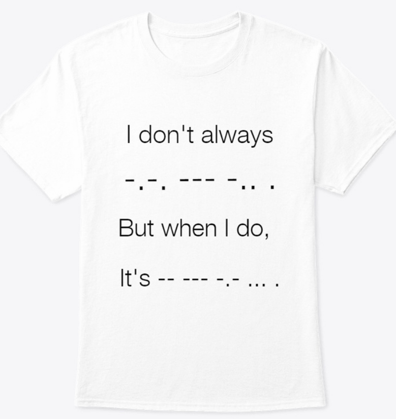 Morse Code Tshirt