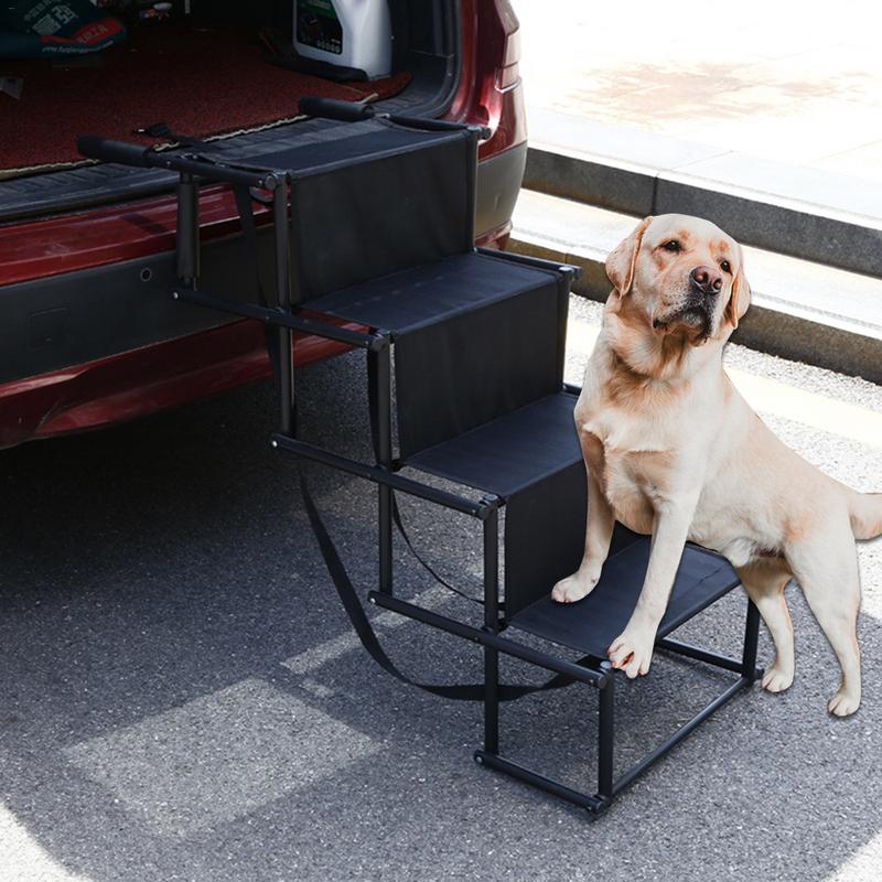Folding Dog Stairs Portable Collapsible Step Stool Ladder Step Folding Step Stool For Pets And Dogs Indoor Outdoor Foldable Pet