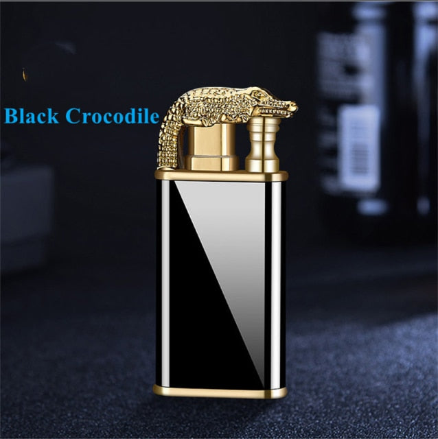 New Creative Dragon Double Fire Lighter Jet Flame Open Fire Conversion Windproof Inflatable Lighter Novelty Men's Gift
