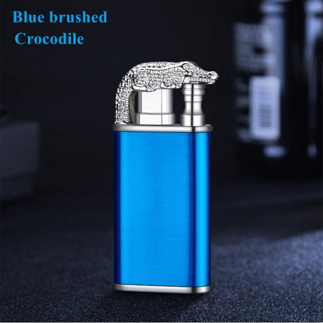 New Creative Dragon Double Fire Lighter Jet Flame Open Fire Conversion Windproof Inflatable Lighter Novelty Men's Gift