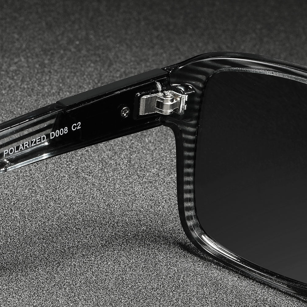 Gafas de sol polarizadas para hombre y mujer, diseño cuadrado Jam, gafas de sol deportivas negras para hombre, gafas de sol polarizadas para hombre