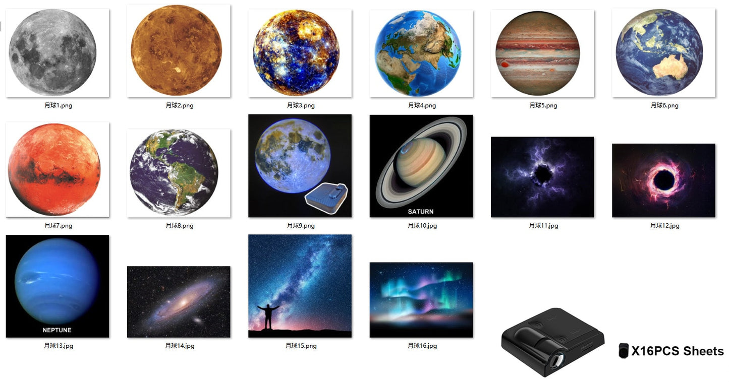 Lámpara de proyección Aurora Moon Galaxy, fondo creativo, atmósfera, luz nocturna, proyector de tierra, lámpara de fotografía para regalo de cumpleaños