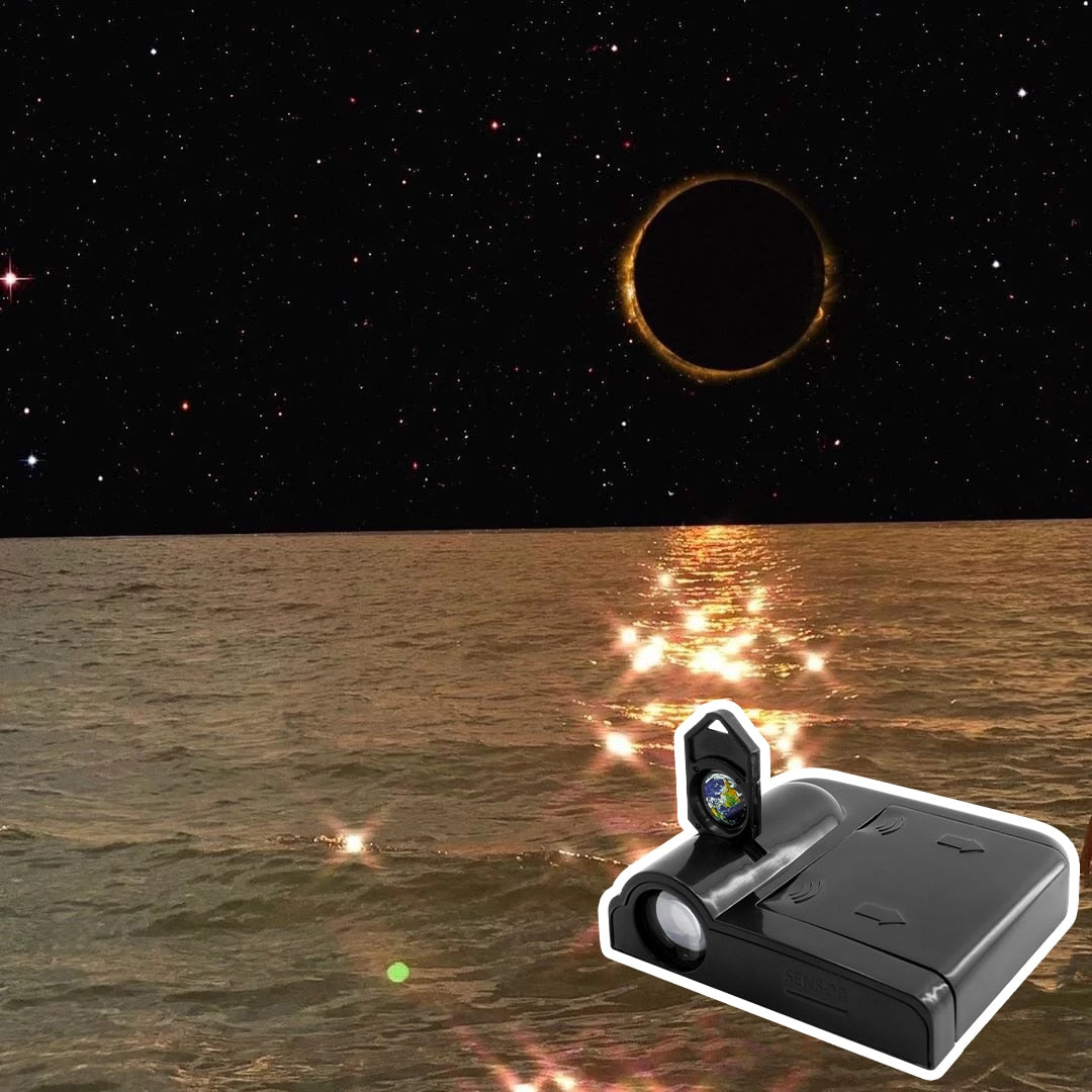 Lámpara de proyección Aurora Moon Galaxy, fondo creativo, atmósfera, luz nocturna, proyector de tierra, lámpara de fotografía para regalo de cumpleaños