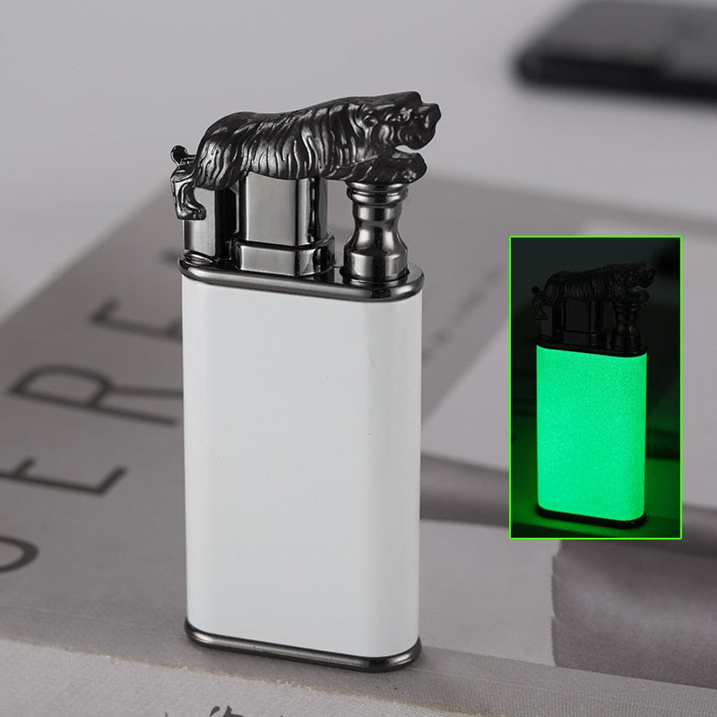 New Creative Dragon Double Fire Lighter Jet Flame Open Fire Conversion Windproof Inflatable Lighter Novelty Men's Gift
