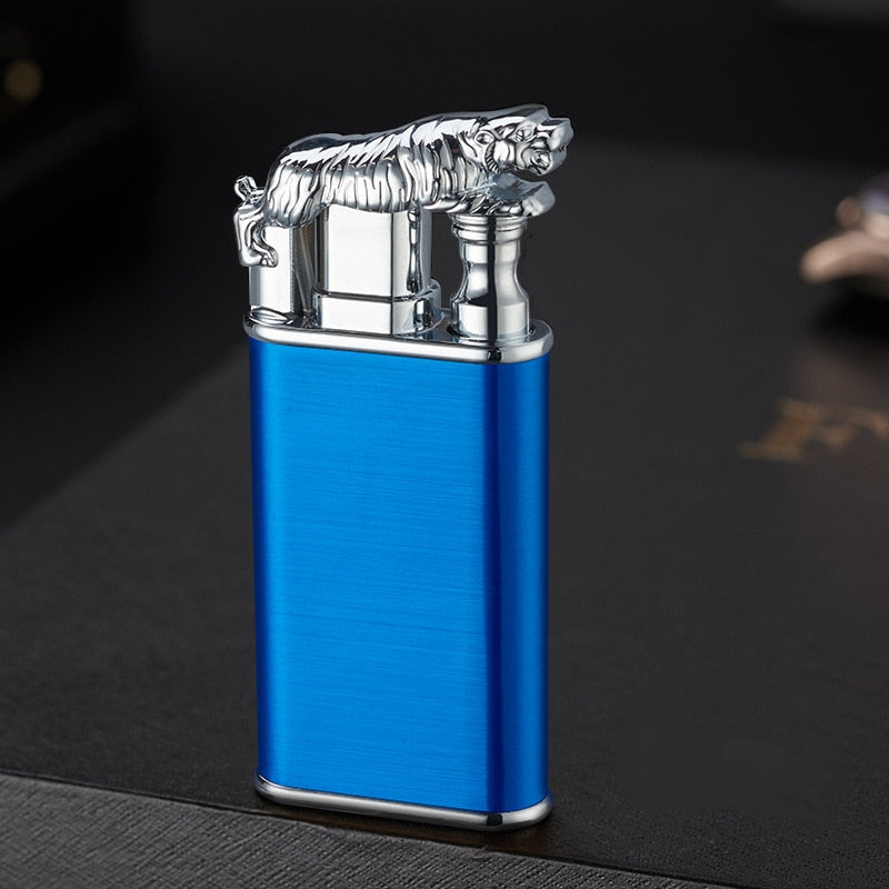 New Creative Dragon Double Fire Lighter Jet Flame Open Fire Conversion Windproof Inflatable Lighter Novelty Men's Gift