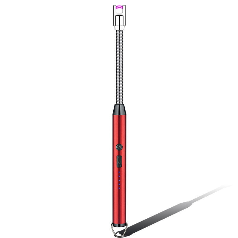 360° Electric Arc BBQ Lighter USB Windproof Flameless Plasma Ignition Long Kitchen Lighters Gas Lighter for Candle Gas Stove