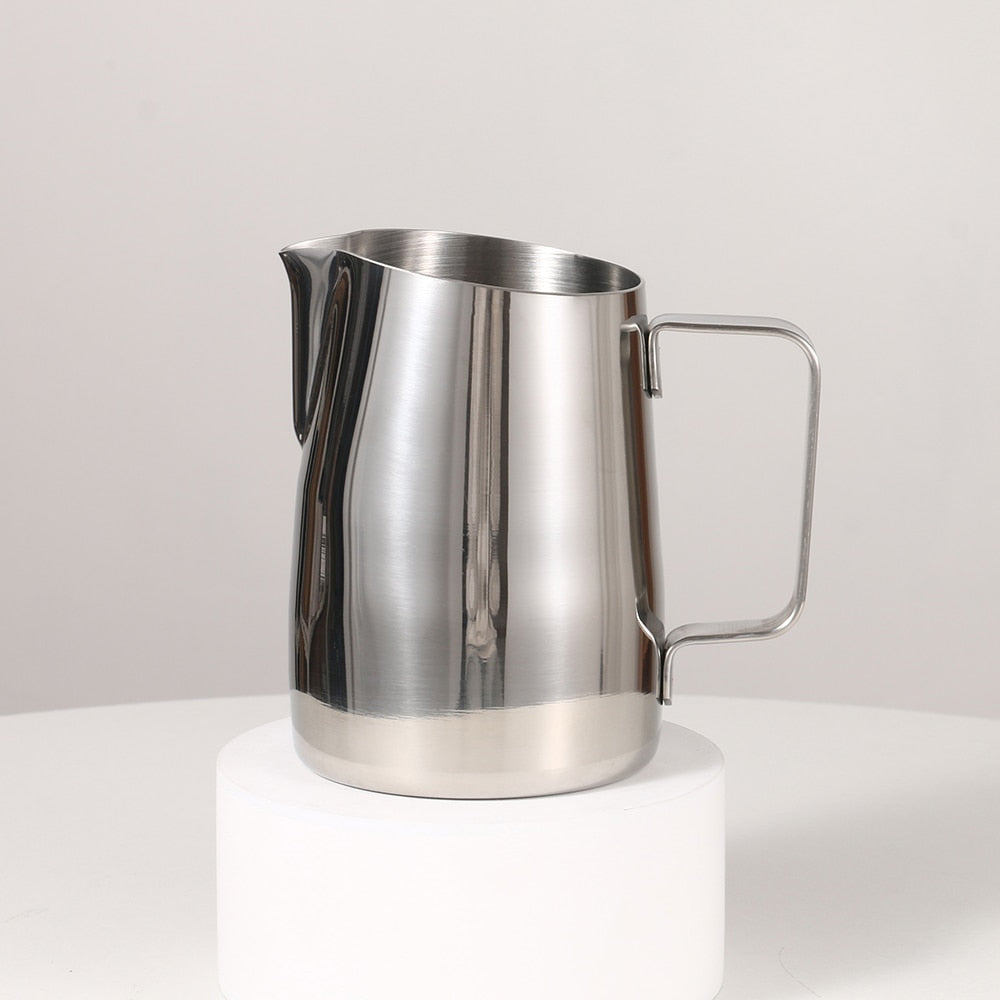 Coffee Pitcher 450ML Stainless Steel Milk Frothing Jug Mugs Espresso Coffee Pitcher Barista Craft Frothing Jug