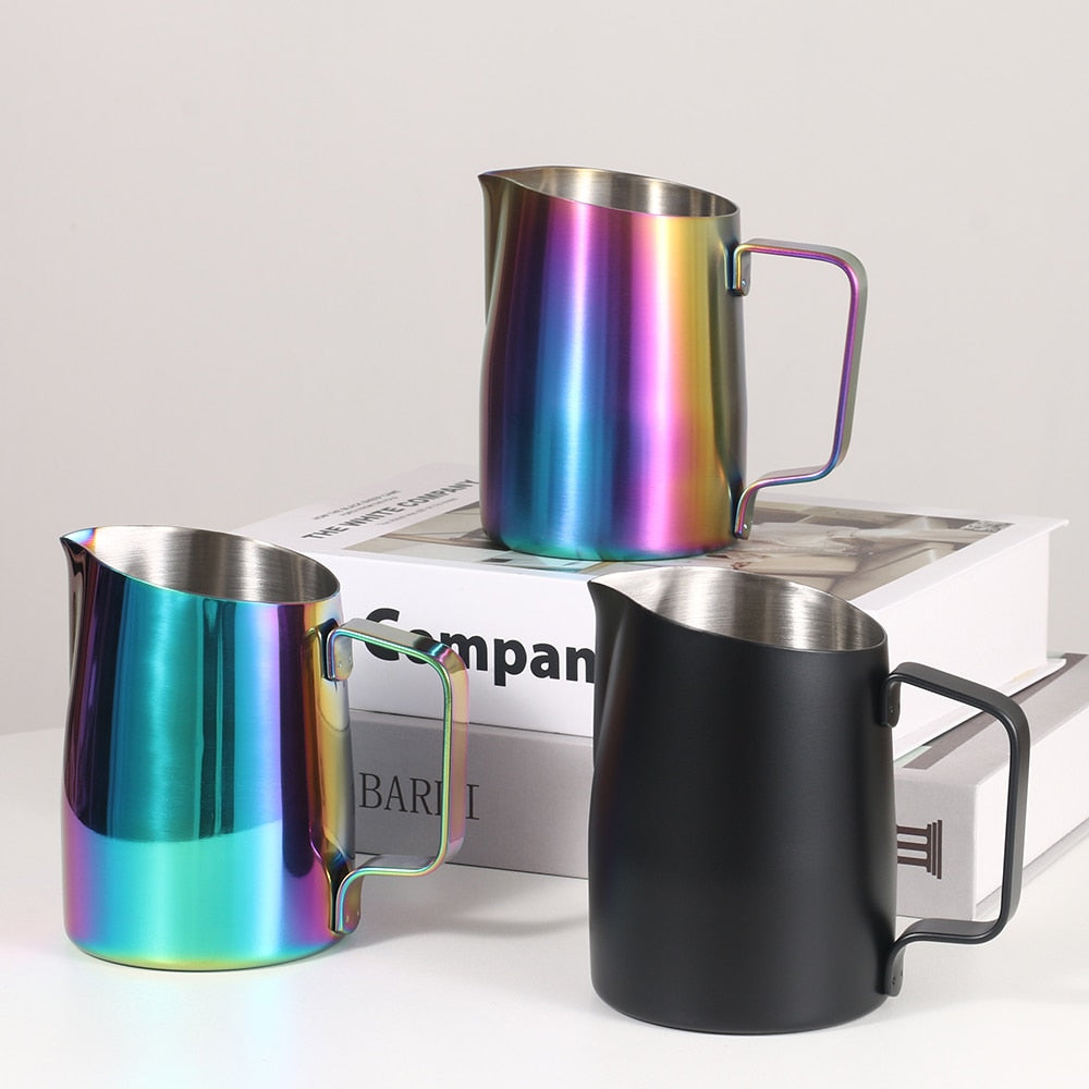 Coffee Pitcher 450ML Stainless Steel Milk Frothing Jug Mugs Espresso Coffee Pitcher Barista Craft Frothing Jug