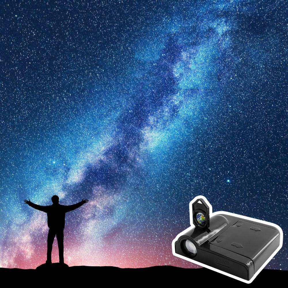 Lámpara de proyección Aurora Moon Galaxy, fondo creativo, atmósfera, luz nocturna, proyector de tierra, lámpara de fotografía para regalo de cumpleaños