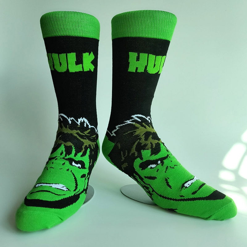 Simpsons Cartoon Anime Funny Socks Men Hip Hop Print Novelty Crazy Sokken Hip Hop Unisex Comfortable Skateboard Happy Meias