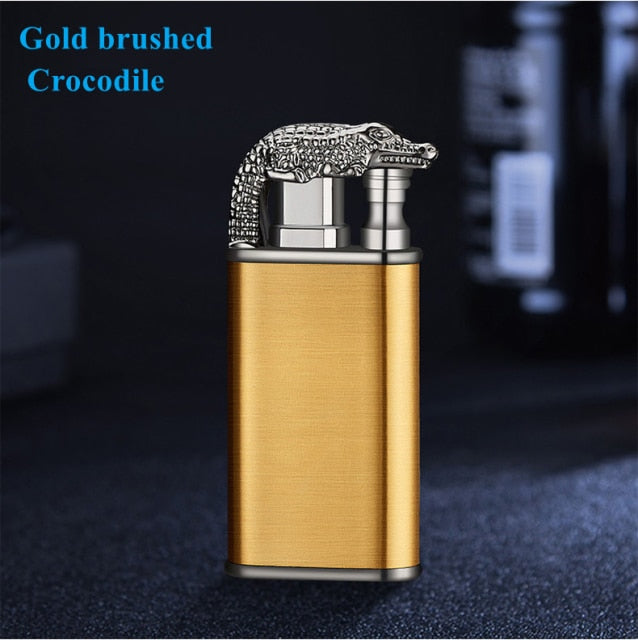 New Creative Dragon Double Fire Lighter Jet Flame Open Fire Conversion Windproof Inflatable Lighter Novelty Men's Gift
