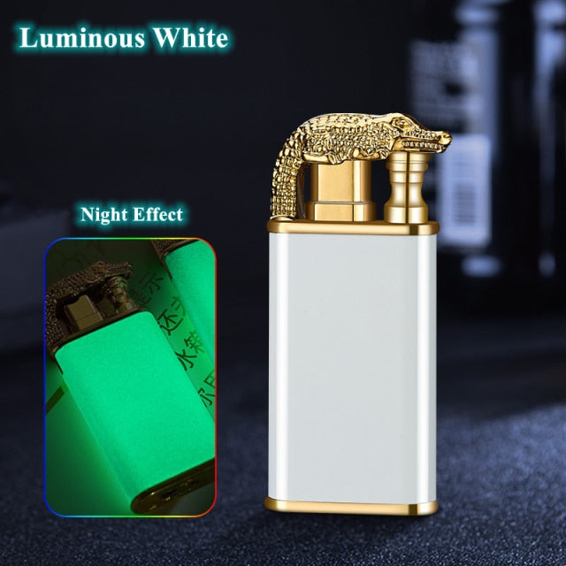 New Creative Dragon Double Fire Lighter Jet Flame Open Fire Conversion Windproof Inflatable Lighter Novelty Men's Gift