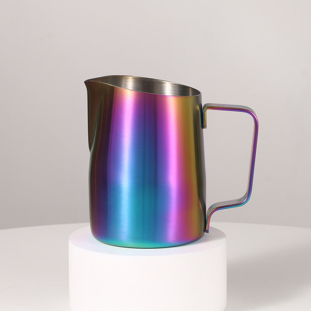 Coffee Pitcher 450ML Stainless Steel Milk Frothing Jug Mugs Espresso Coffee Pitcher Barista Craft Frothing Jug